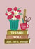 Cute Thank You Teacher Card - Thank You Just Isn’t Enough created by Ingrid Poole