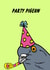 Funny Birthday Card - Party Pigeon - Cartoon created by The Marmalade Cat