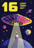 Cool 16th Birthday Card - For Him - Sci Fi Spaceship created by Rocket68
