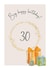 Classic 30th Birthday Card - Big Birthday - Watercolour Presents created by Heather Trefusis Art