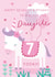 Cute 7th Birthday Card - For Daughter - Cartoon Unicorn created by Juniper and Rose Studio