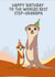 Meerkat Birthday Card for Step Grandpa created by Meerkat-Co