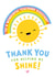 Cute Thank You Teacher Card - Rainbow & Sun - For Teaching Assistant created by Macie Dot Doodles