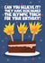 Funny Birthday Card - Olympic Torch - Torch Candles created by Pickled Prints