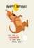 Funny Birthday Card - Dog Farting - Celebrate created by Pencilface