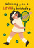 Cute Birthday Card - Tennis Pun - LOVEly Wimbledon Tennis created by AbiGoLucky