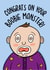 Funny New Baby Card - Boobie Monster Card - New Mum Card created by TeePee Creations