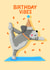 Cute Birthday Card - Yoga Dog - Miniature Schnauzer created by Nicola Watson