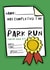 Cute Congratulations Card - For Park Run - Running created by Pickled Prints