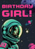 Retro Birthday Card - For Her - Astronaut Space created by Rocket68