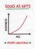 Funny Christmas Card - Socks Presents - Relatable Graph created by Silly Billy