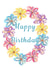 Pretty floral Happy Birthday card created by Erin Marie Scott