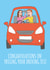 Funny Driving Test Congratulations Card created by stu.dio.art