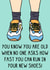 Funny Birthday Card - New Shoes - Run Fast created by OhJaye