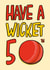 Punny 50th Birthday Card - Cricket - For Him created by TeePee Creations