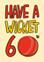Punny 60th Birthday Card - Cricket - For Him created by TeePee Creations