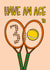 Fun 30th Birthday Card - Tennis Pun - For Him created by TeePee Creations