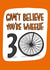 Fun 30th Birthday Card - Cycling Pun - For Him created by TeePee Creations