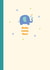 Cute New Baby Boy Card - Baby Elephant created by Happy Street