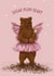 Cute Christmas Card - Sugar Plum Beary - Festive Fairy Bear created by Baldy And The Fidget
