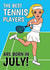 Fun Themed Birthday Card - For Her - Tennis Players Born In July created by @Cupsie's Creations