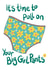 Fun Good Luck Card - Pull On Big Girl Pants created by Mrs Holly
