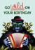 Funky Birthday Card - Go Wild - Jazz Accordian - Gorilla created by Folio | Ian Owen