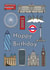 London themed birthday card - Happy birthday - London landmarks design created by That Little Map Shop