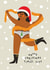Funny Christmas Card - For Her - Tinsel Tits created by AbiGoLucky