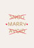 Funny Wedding or Engagement Card - Snog, Marry, Avoid created by Puns and Needles