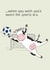 Fun Birthday Card - Sports Bra - Udders - For Her created by Lucy Driver