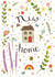 Pretty New Home Card - Illustration created by Love Lucy Illustration