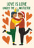 Cute Christmas Card - Love is Love - Under The Mistletoe created by AbiGoLucky