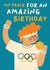 Cute Birthday Card - Olympics - On Track - Athletics created by AbiGoLucky