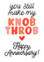 Funny Anniversary Card - Knob Throb - For Partner created by Violet and Alfie