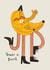 Cute Thank You Card - Banana Pun - Thanks A Bunch created by AbiGoLucky