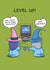 Funny Anniversary Card - Naughty Gaming Pun - Witch and Wizard Level Up! created by Cheeky Legends