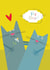 Cute Friendship Card - Big Hugs - Cats created by Kali Stileman