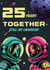 Retro Anniversary Card - 25th Silver Anniversary - SciFi Space Astronauts created by Rocket68