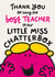 Funny Thank You Teacher Card - Little Miss Chatterbox created by Mr. Men