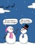 Funny Christmas Card - Snowmen Weather Report - Reindeer Rain, Dear Joke created by Running with Scissors
