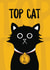 Cute Congratulations Card - Top Cat - Medal created by Baldy And The Fidget