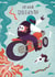 Arty Birthday Card - For Him - Cool Motorbike created by Gina Shord