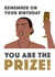 Funny Birthday Card - Jess Love Island - I'm The Prize created by R&M Designs