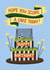 Cute Birthday Card - Football Cake - Hope You Score a Cake Today created by Drafts n Doodles