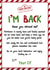 Funny Christmas Card - For Kids - From Elf On The Shelf - I'm Back Letter created by Neil Thurlwell