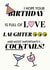 Cheeky Birthday Card for Friends - Birthday Cocktails! created by Chloe Baxter
