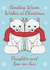 Cute Christmas Card - For Daughter and Son In Law - Cute Arctic Foxes created by @Cupsie's Creations