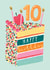 Classic 10th Birthday Card - For Her - Cake And Sprinkles created by Louise Tiler