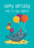 Cute Birthday Card - For Kids - Party Seal created by Hannah Jayne Lewin